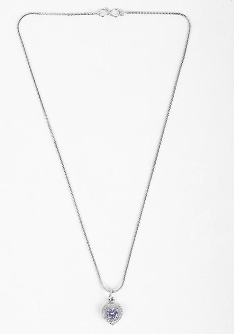 White Heart Small Pendent