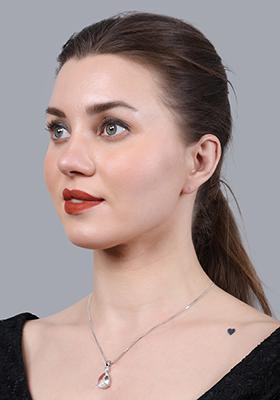 White Big Ad Pendent