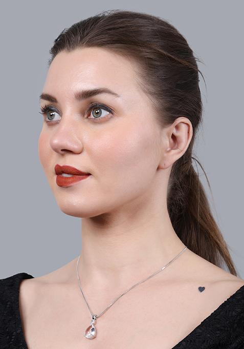 White Big Ad Pendent