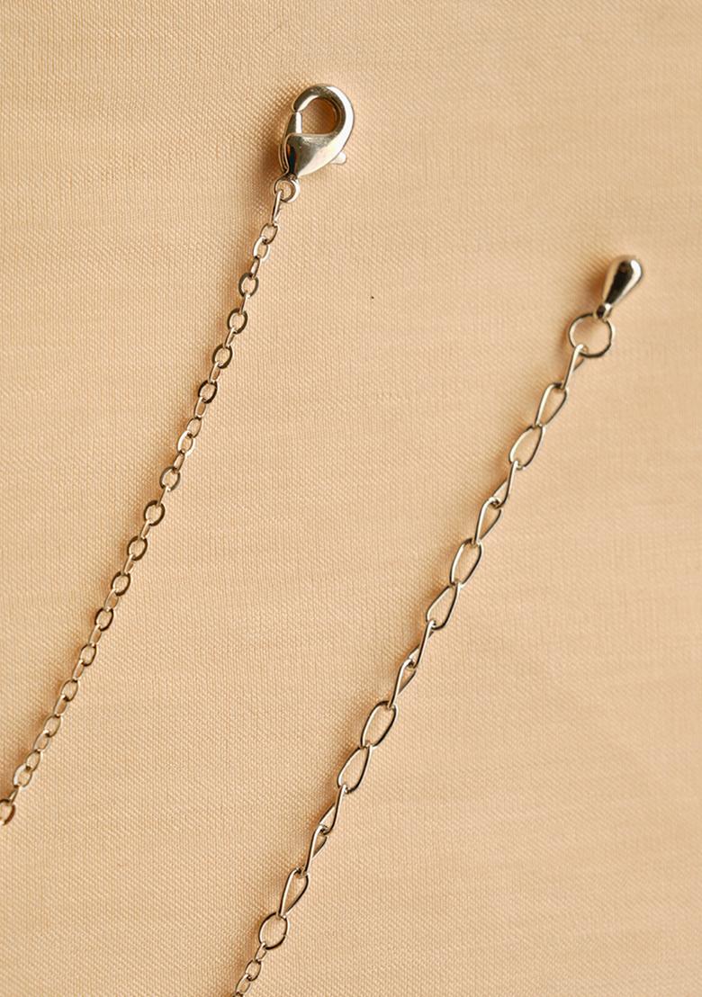 18K Silver Plated Waterproof Anti Tarnish White Zircon Butterfly Choker Necklace