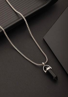 Men Silver Plated Necklace