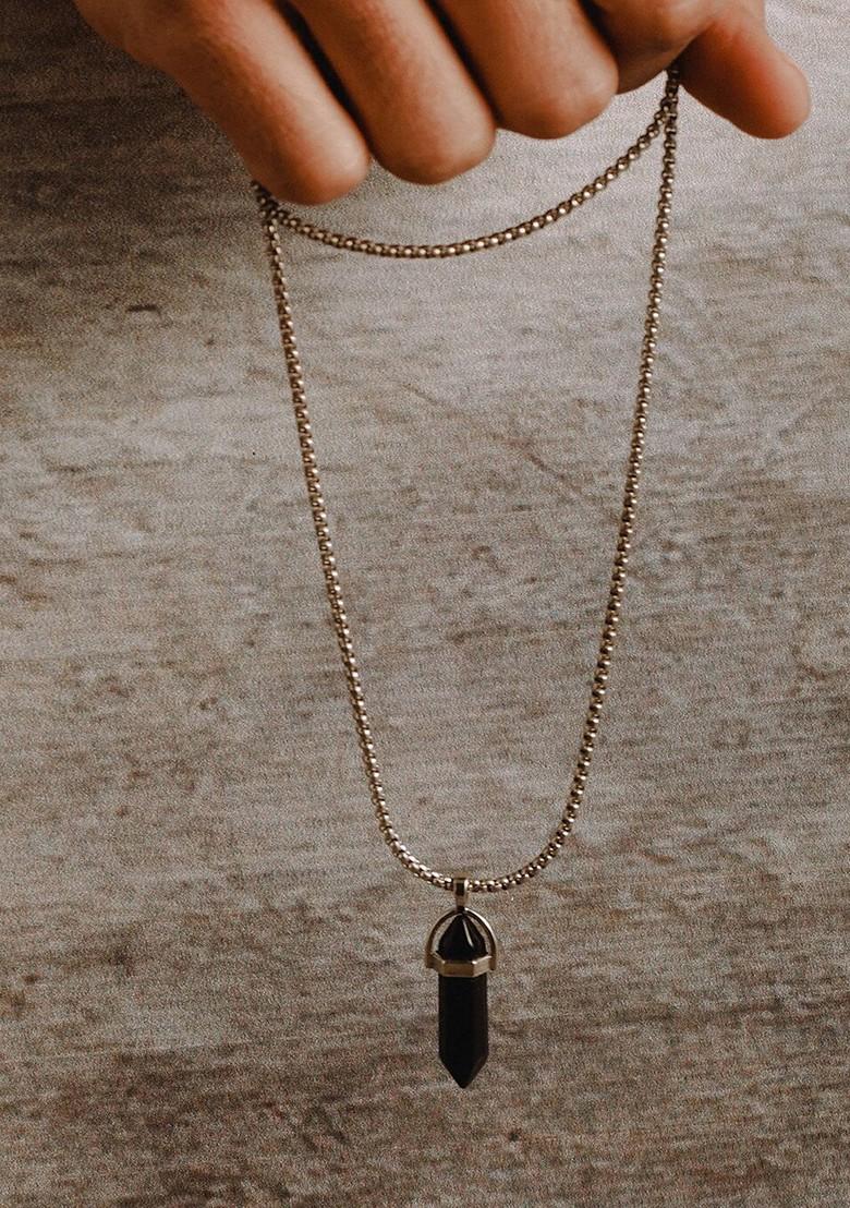 Men Silver Plated Necklace