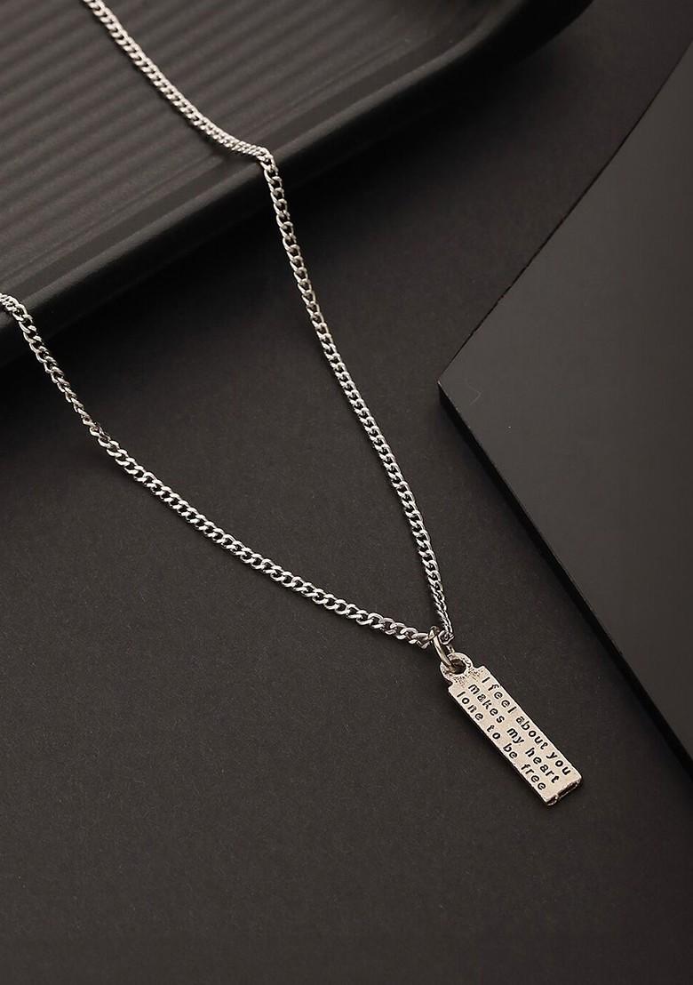 Silver Plated Pendant With Chain