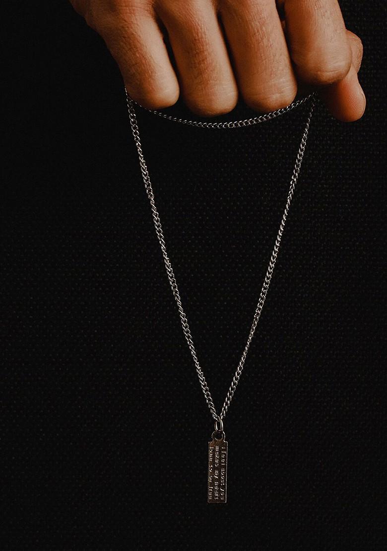 Silver Plated Pendant With Chain