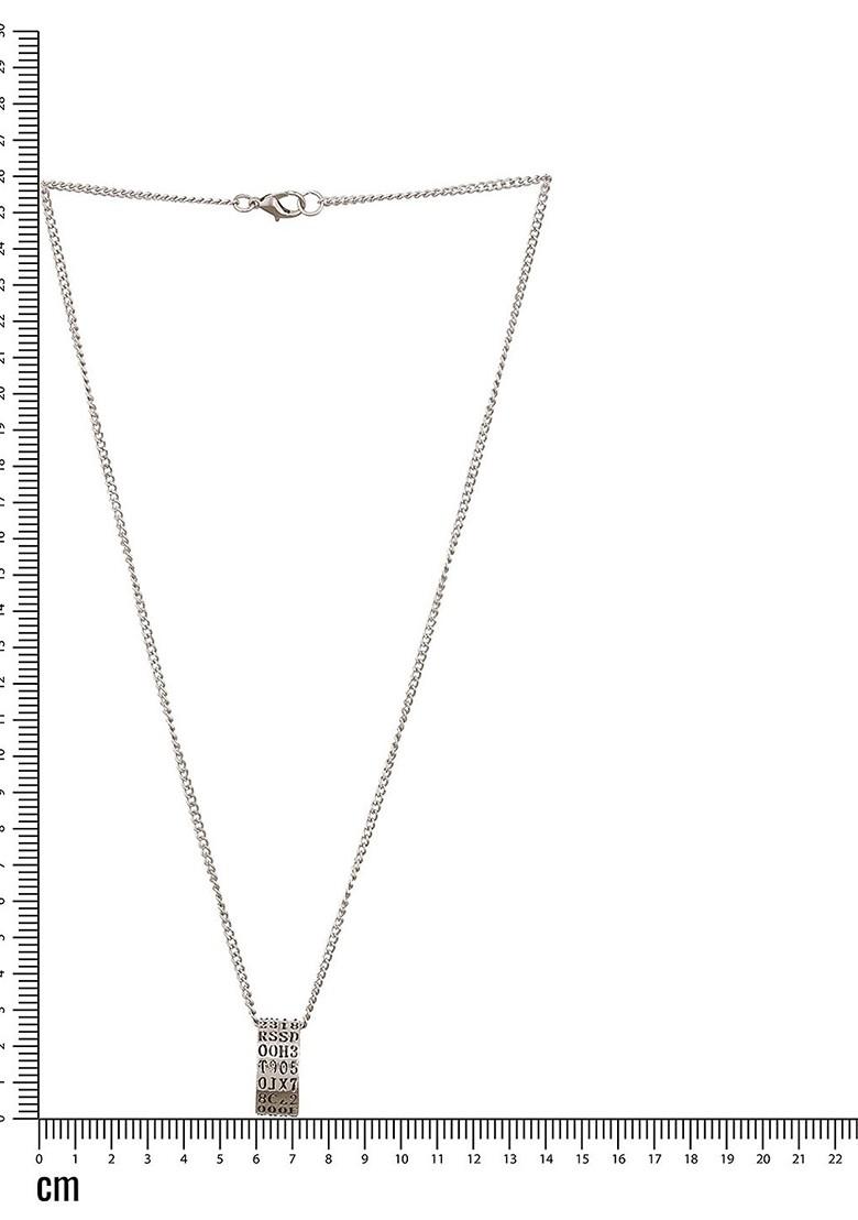 Men Silver Plated Pendant With Chain