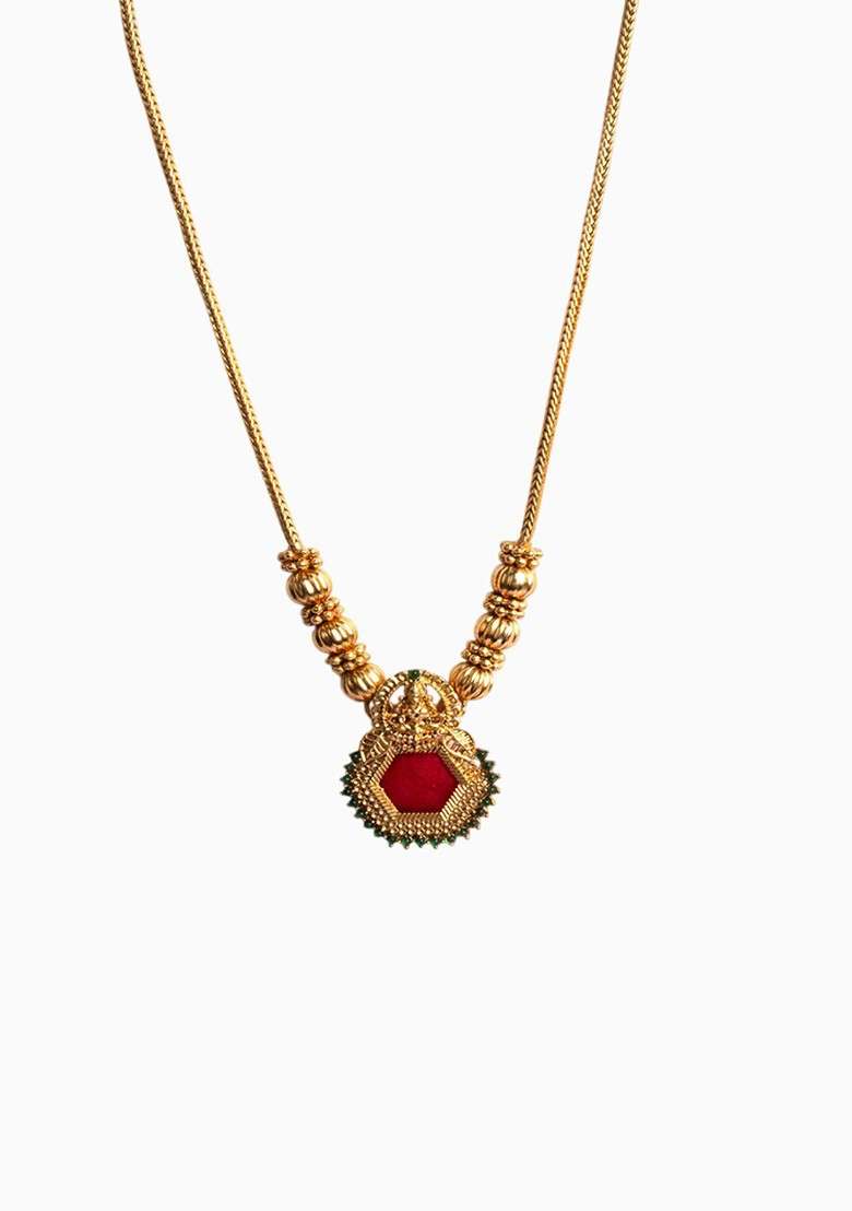 Gold Plated Meenakari Necklace And Earrings Set - Indya