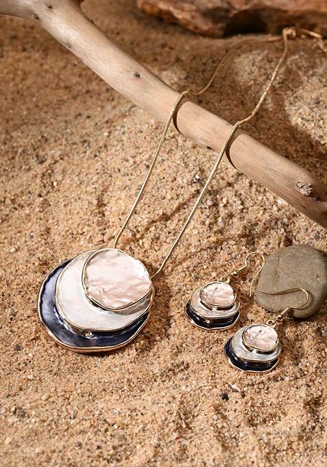 Gold Plated Contemporary Pendants With Chains