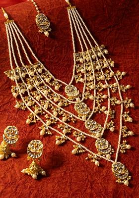 Gold Plated Beaded Layered Necklace