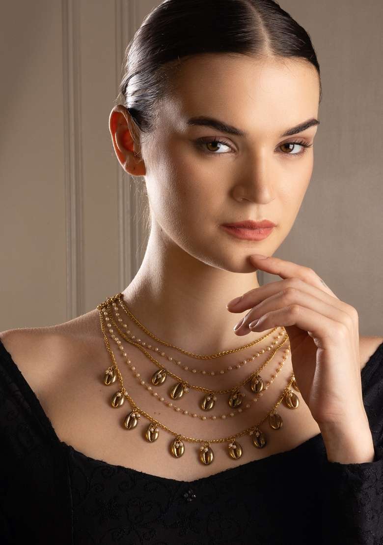 Gold Plated Necklace - Indya