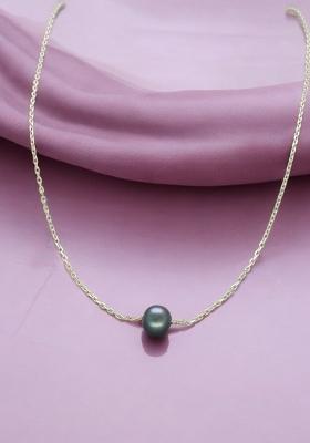 Black Gold Plated 925 Silver Necklace