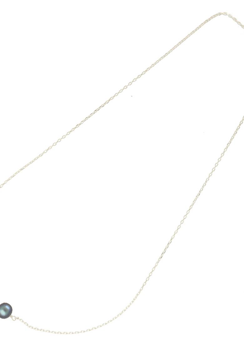 Black Gold Plated 925 Silver Necklace - Indya