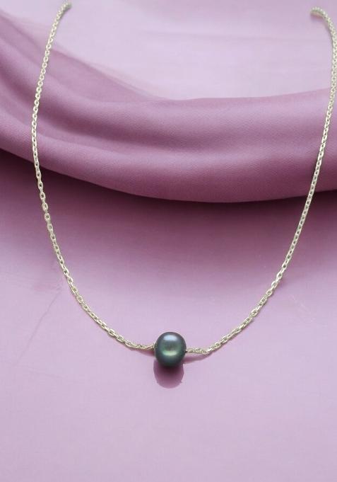 Black Gold Plated 925 Silver Necklace