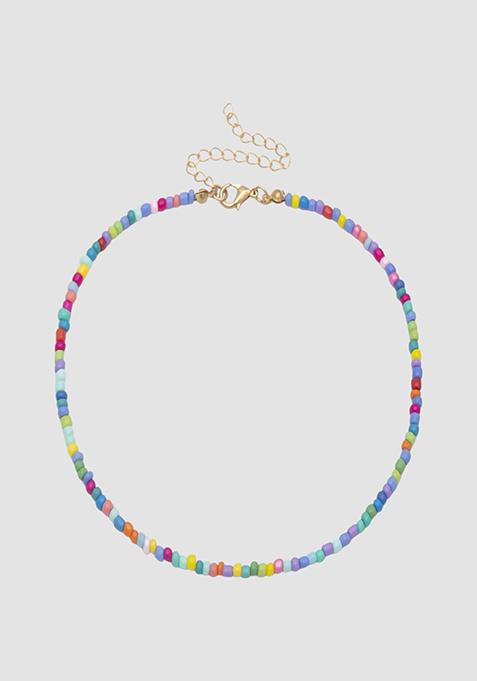 Multicoloured Boho Choker Necklace
