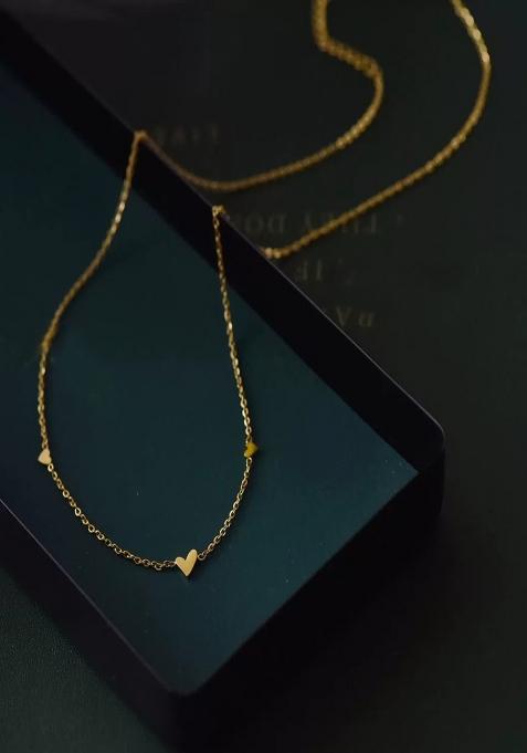 Gold Preminum Titanium Steel Necklace For Women