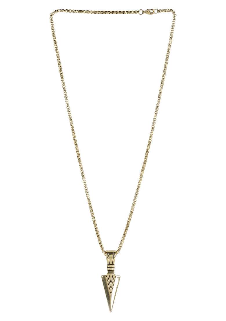 Gold Preminum Alloy Pendant For Men - Indya