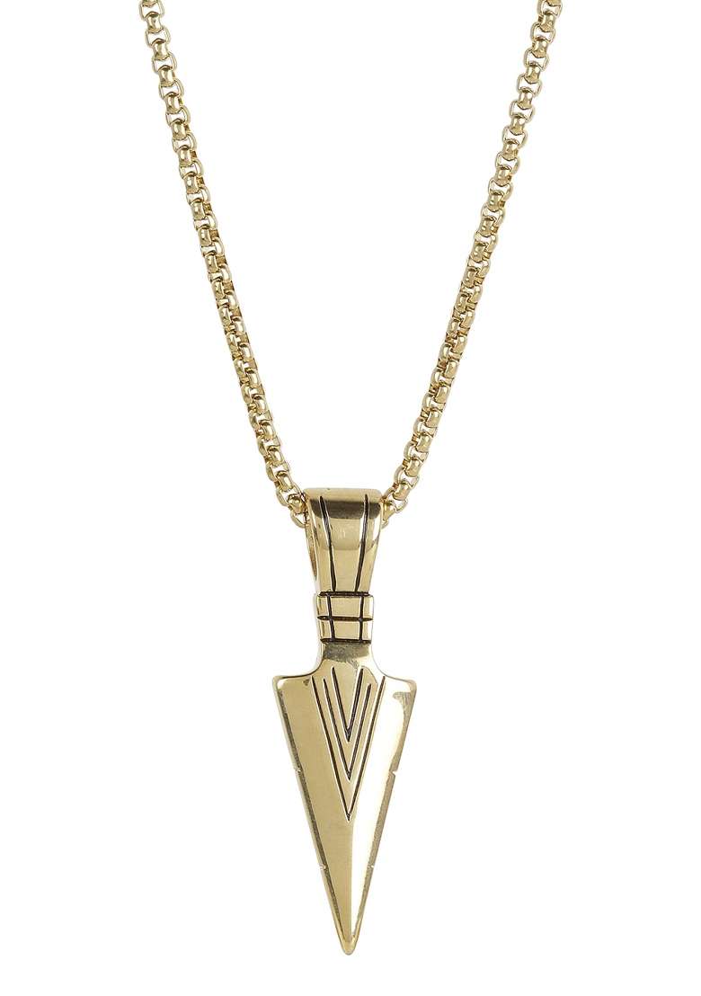 Gold Preminum Alloy Pendant For Men - Indya