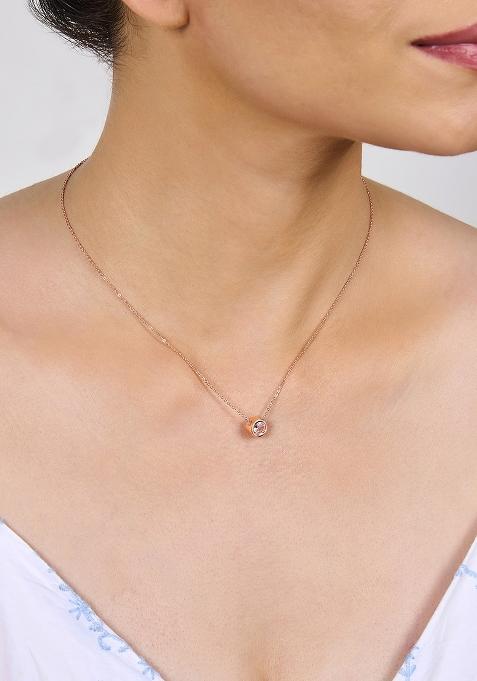 Rose Gold Preminum Alloy Necklace For Women