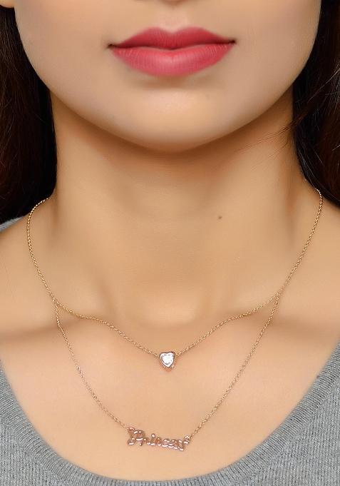 Rose Gold Preminum Alloy Pendant For Women