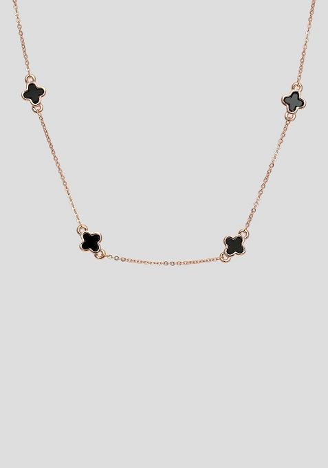 Black Preminum Alloy Necklace For Women