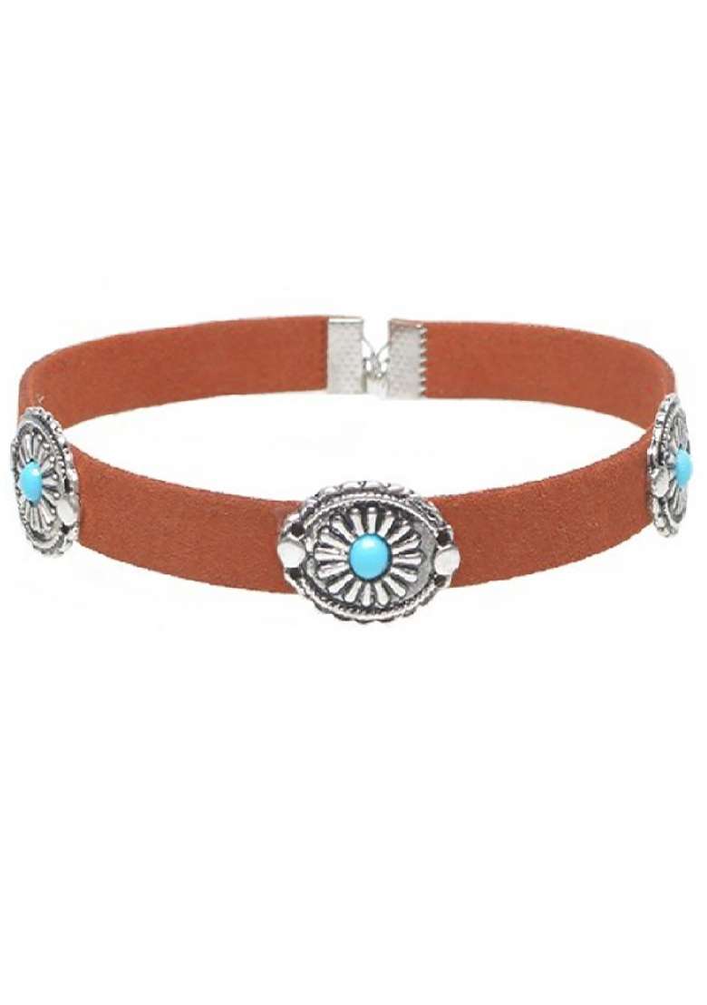 Brown Preminum Alloy Necklace For Women - Indya