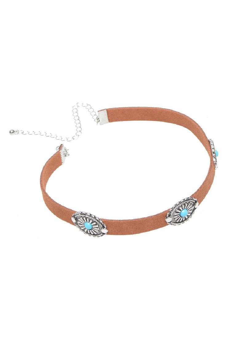 Brown Preminum Alloy Necklace For Women - Indya
