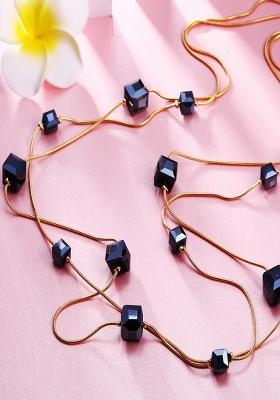 Black Preminum Alloy Necklace For Women