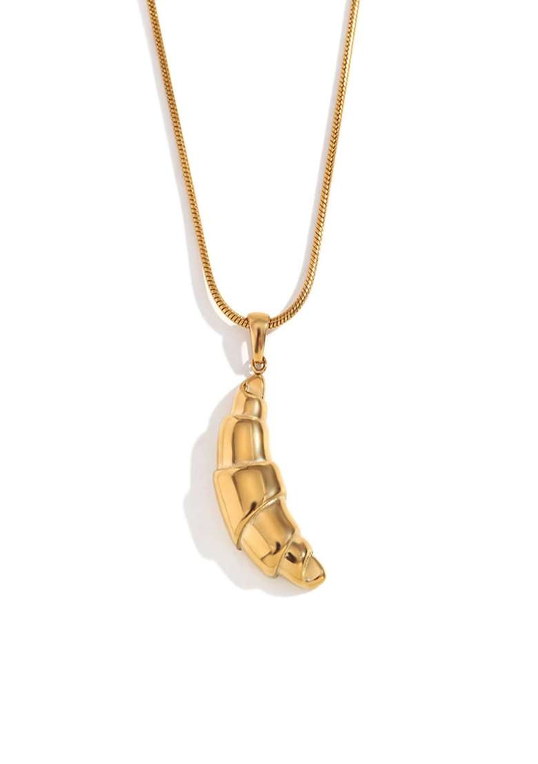 Gold Lobster Clasp Stainless Steel Pendant For Women - Indya