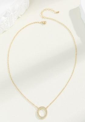 Gold Lobster Clasp Copper Pendant For Women