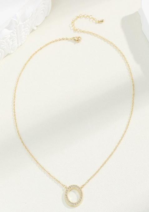 Gold Lobster Clasp Copper Pendant For Women