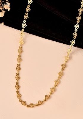 Gold Plated Oval Shaped Minimal Chain For Women
