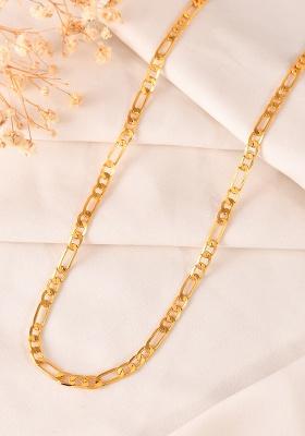 Gold Plaled Minimal Linked Chain For Women
