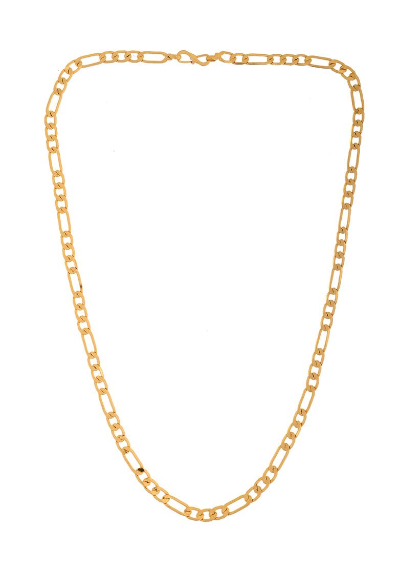 Gold Plaled Minimal Linked Chain For Women - Indya