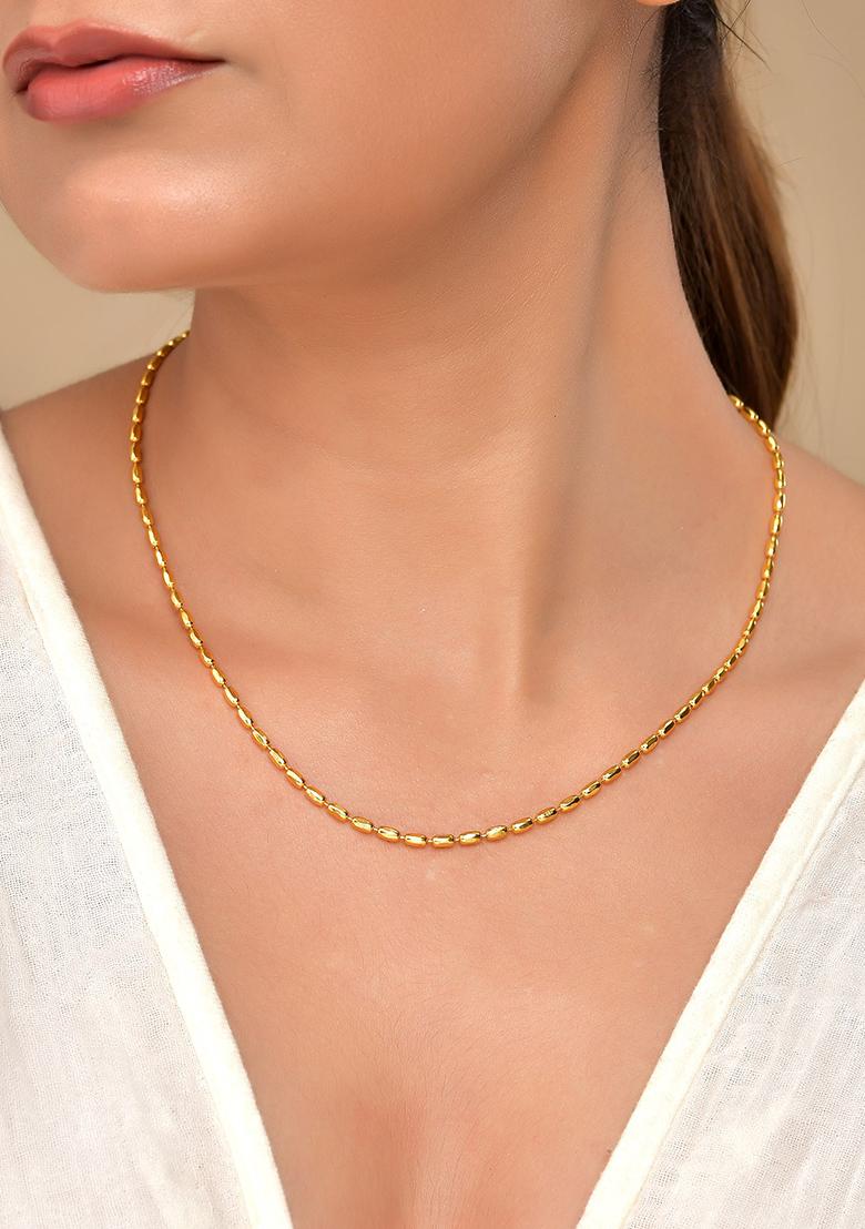GoLd Plated Stainless Steel Classic Chain - Indya
