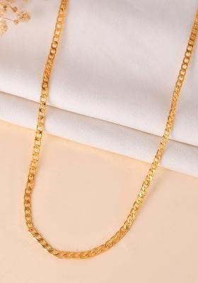 Stainless Steel Gold-Plated Minimal Link Chain For Women