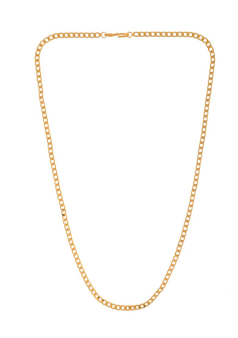 Stainless Steel Gold-Plated Minimal Link Chain For Women - Indya
