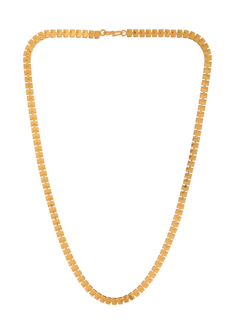 Women Gold Plated Stainless Steel Elegent Link Chain - Indya