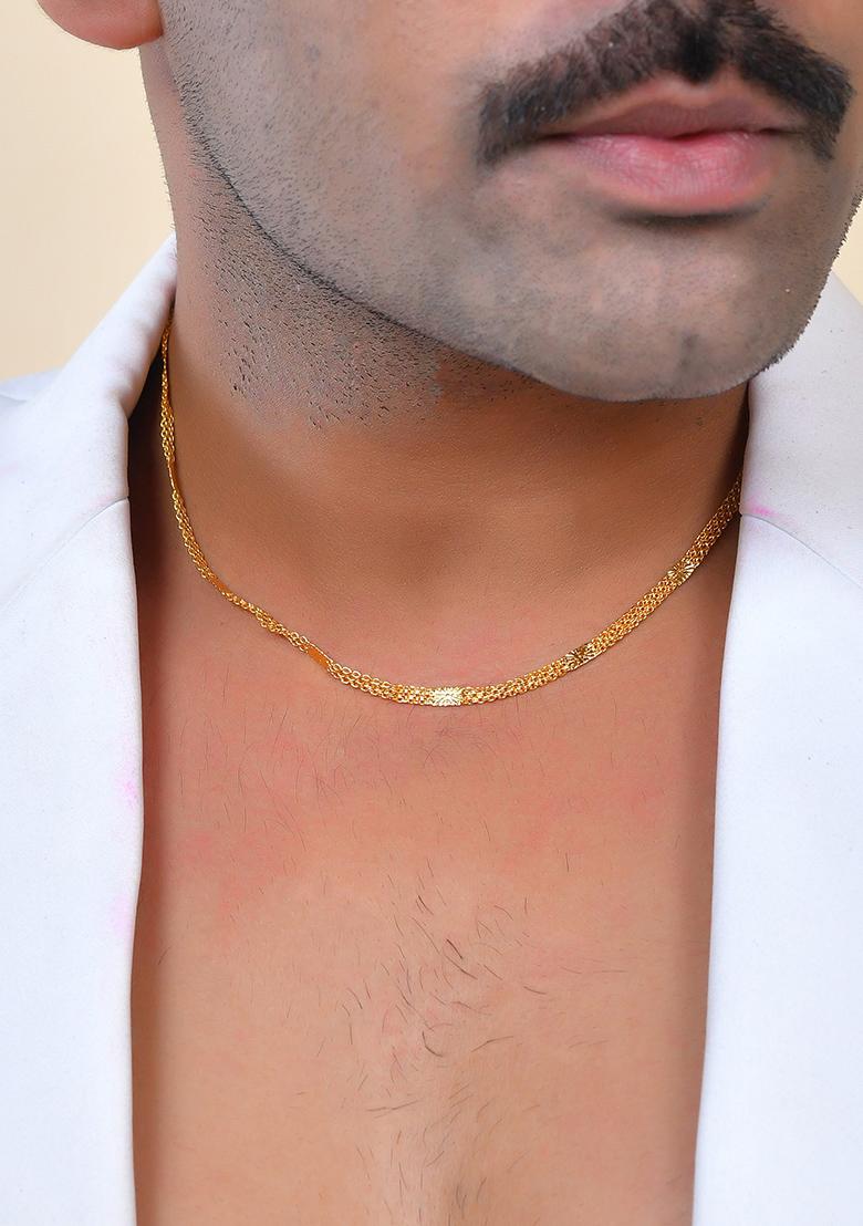 Gold Plated Classic Stainless Steel Chain - Indya
