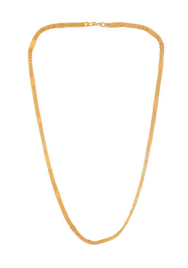 Gold Plated Classic Stainless Steel Chain - Indya