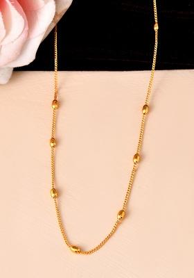 Gold Toned Minimal Stainless Steel Chain