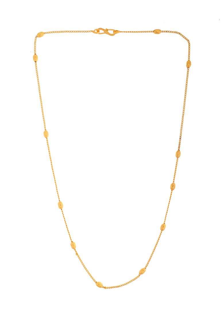 Gold Toned Minimal Stainless Steel Chain - Indya