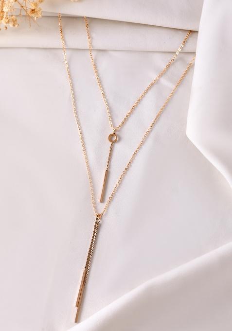 Gold Plated Multi Layer Designer Chain 