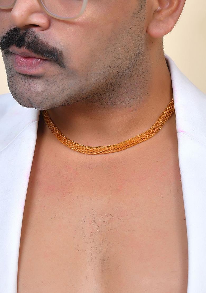 Men Gold Plated Think Classic Chain - Indya