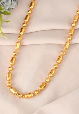 Men Gold Plated Drop Studded Elegent Chain
