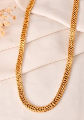 Stainless Steel Classic Linked Gold Plated Chain 
