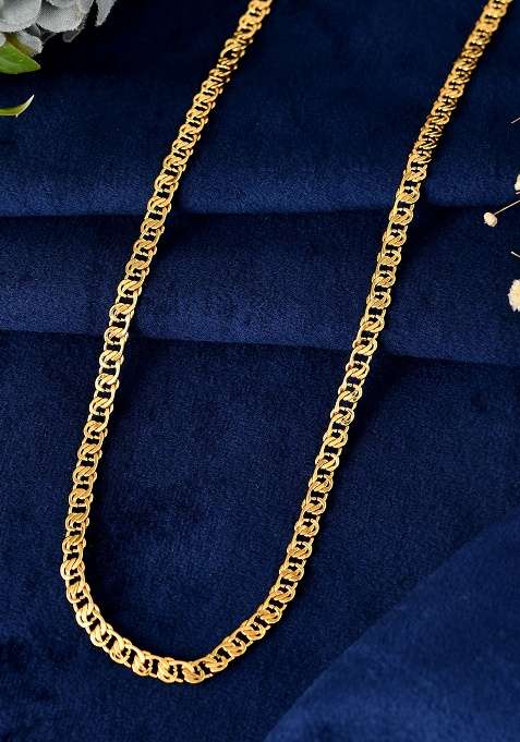Stainless Steel Designer Gold Plated Chain For Men