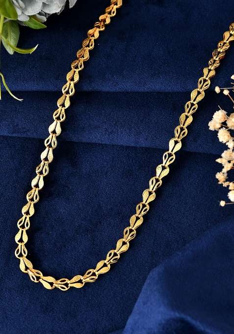 Men Designer Classic Gold Plated Chain 