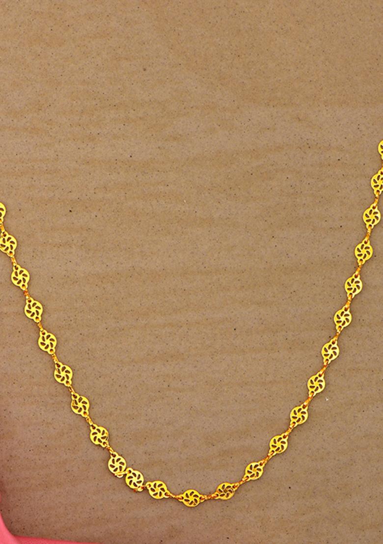 Golden Brass Neckleace - Indya