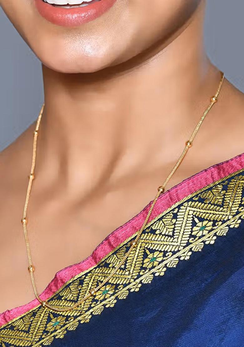 Golden Brass Neckleace - Indya