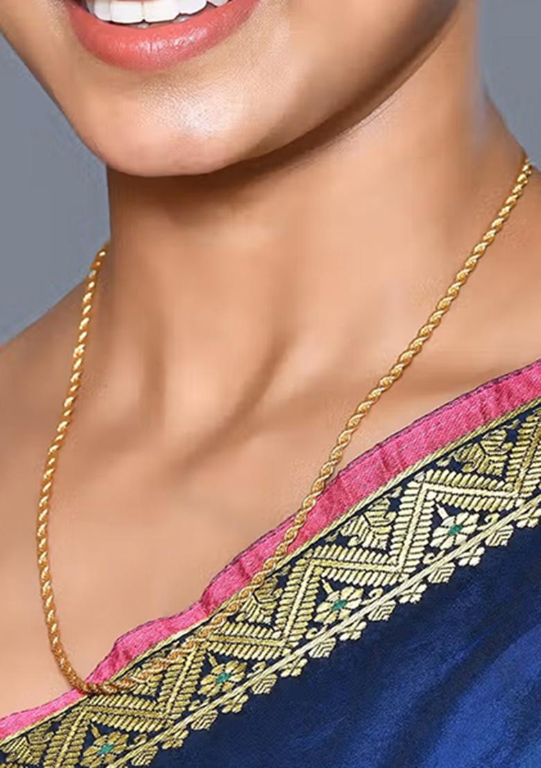 Golden Brass Neckleace - Indya