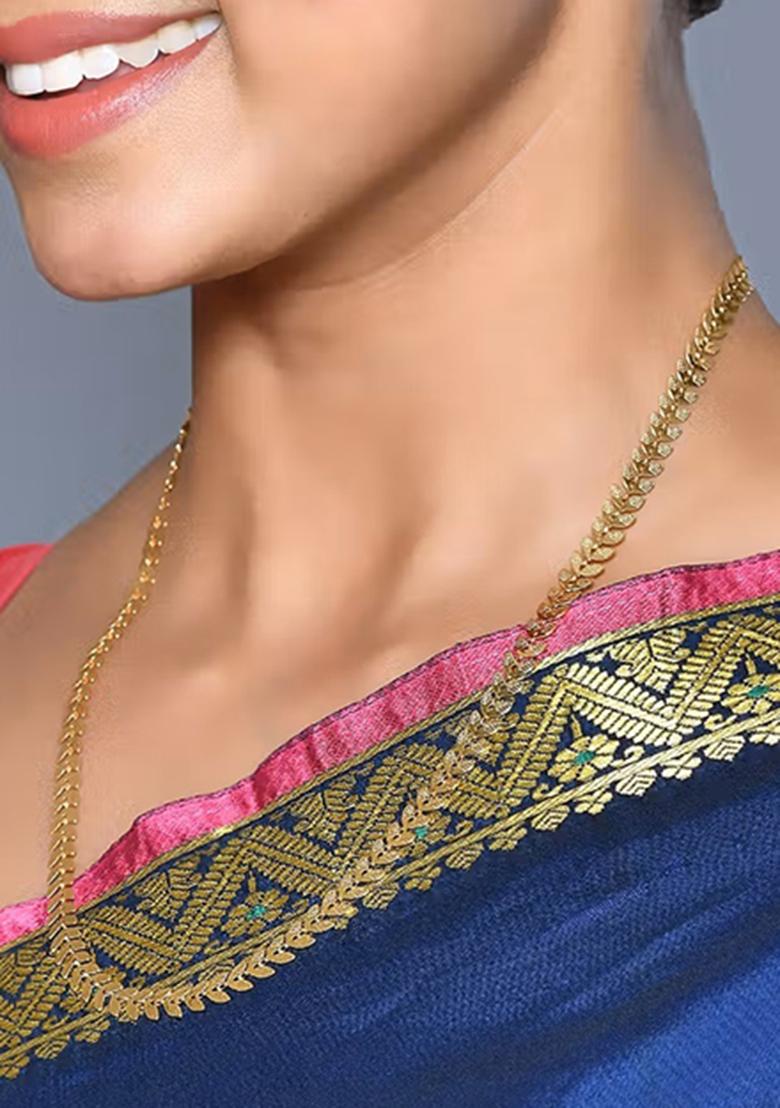Golden Brass Neckleace - Indya